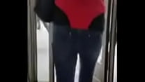 short haired woman s ass
