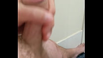 Having a wank in the bathroom
