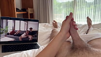 Step Sister Saw How Her Step Bro Watching Porn and Helped Him to Cum