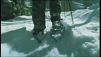 Claudia Rossi Outdoors in Snow Anal and Blow Job in MMF Threesome