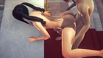 Hentai Uncensored - Yumiko penetrated two times by friend & creampie at her