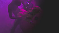 Slutty Meredith Stout sucks and rides a stranger huge black dick at the strip club