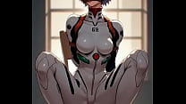 Rei tied by rope