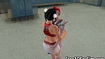 3D cheerleader getting fucked by a horny jock
