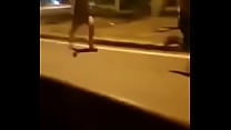 running from the transvestite