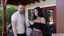 Another boober cab costumer gets fully satisfied with its extra feature. August gives her passenger an amazing outdoor fuck that he cant find anywhere
