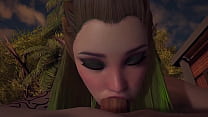 Wood Elf sucking Wood in the Garden POV Blowjob | 3D Porn