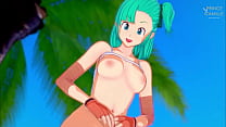 Bulma gets horny and touches herself on turtle island