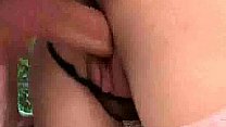 Curly woman fucked in mesh body