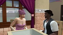 Sissy sucks a huge black cock and jumps on it like a real girl