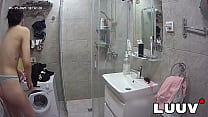 LUUV. Alice's exhibitionism is sharing her real life, homemade morning shower on camera