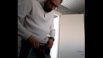 Getting horny and jizzy in a toilet