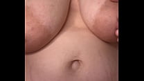 Hot wife reveals her massive big boobs