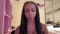 Big tit ebony girl Lily Starfire talks her oiled tits, gangbangs and shooting porn