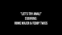 Interracial Anal Alert! Rome Major Cums On Febby Twigs' Bubble Ass!!