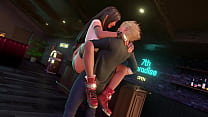 Animated Sex where Tifa Lockhart is Cheating on Cloud Strife with Barret Wallace, Animation BlowJob and Creampie - YUIDST71