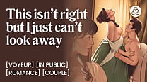 Creampie for his needy girlfriend while I watch | Amateur fuck in public | Voyeur ASMR