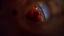 A look inside fleshlight with a cumshot ending