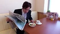 Uncensored Creampie Fuck for Japanese Teen Waitress by Client at Restaurant