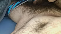 Hairy man tummy nipples and cock