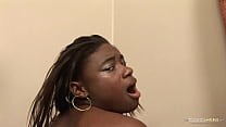Its been a while since this thick ebony babe enjoyed such a good interracial action