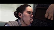 Rey from Star Wars loves some cock in her ass & mouth - Compilation 3d