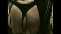 bisexual sissy licks his dildo clean