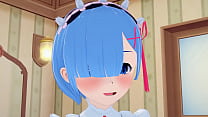 Rem show her body to Ram as she wants to be licked down there. Re:Zero anime lesbians