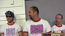 Ebony Cum Slut Hottie Bukkake Party 24