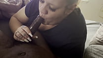 pushing her throat to the limit