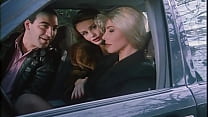 threesome fuck in the car