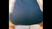 Novinha do insta dançando de vestido