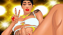 Thick Ass clapping Beautiful boobs  jiggling and some big cock energy is what Ashley brought to the Backalleytoonz studio
