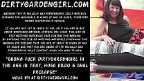 Gnome in DGG butt. Dildo & anal prolapse