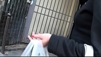 Hungry redhead slut catched up in the street fucked hard in POV