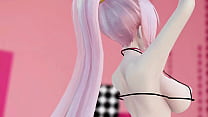 Megurine Luka Hentai Vocaloid Nude Dance Rabbit Hole Song MMD 3D Clear Blue Eyes (CLIP)