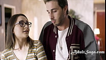 Smug Jock Talks Teen Virgin Into Fucking