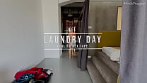 Big Tits MILF Lady Lyne Stuck In The Washing Machine Gets A Creampie And POV Facial Cumshot