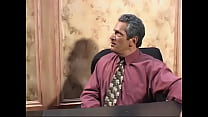 Babe with small tits sucks the principal's cock like a pro