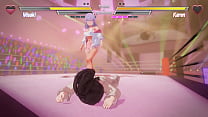 レズバトルゲームをプレイ