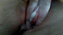 Creamy orgasm upclose