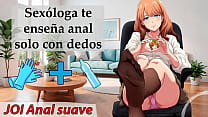 Instrucciones para orgasmo anal sin juguetes sexuales. Profesora voz española.