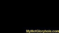 Gloryhole Initiations Black chick sucking white dick 25