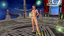 An animated cartoon porn video of an Indian Bhabhi giving sexy positions then masturbating with candle.