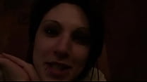 pretty young brunette fucked hard and jizzed on body in pov