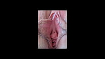 Close up of clit stimulation, moaning and coming