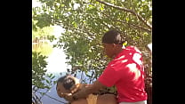Ministallion Fucked in park