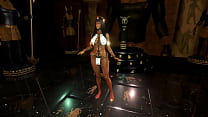 Exotic egyptian queen pleases gods with erotic dances and her sexy body
