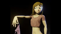 Teenager lost his pink panty and now she has to give it away 3D   patreon.com/baedoll