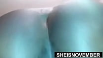 Sexy Bitch Spreading Hairy Asshole In High Heels While Crawling In Stockings Closeup, Busty Young Ebony Geek Sheisnovember Standing, Perfect Body Exposed, Large Saggy Natural Titties And Hard Nipples Jiggling By Msnovember